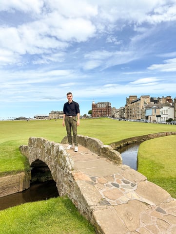 Titus at St. Andrews in Scotland