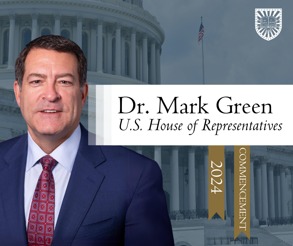 Congressman Mark Green announced as Commencement speaker